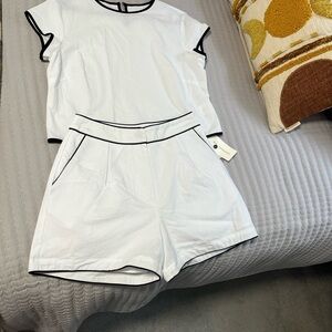 Commense White and Black Trim Set